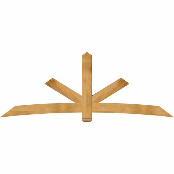 Ekena Millwork Alberta Rough Sawn Timber Gable Bracket, Western Red Cedar, 108"W x 40"H x 6"D x 6"F, 9/12 Pitch GBW108X40X0606ALB00RWR - main